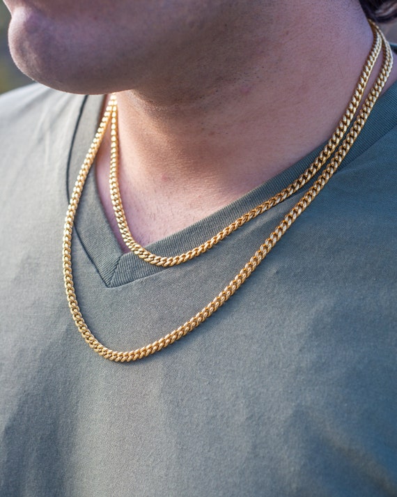 18k 5mm 2024 cuban link chain