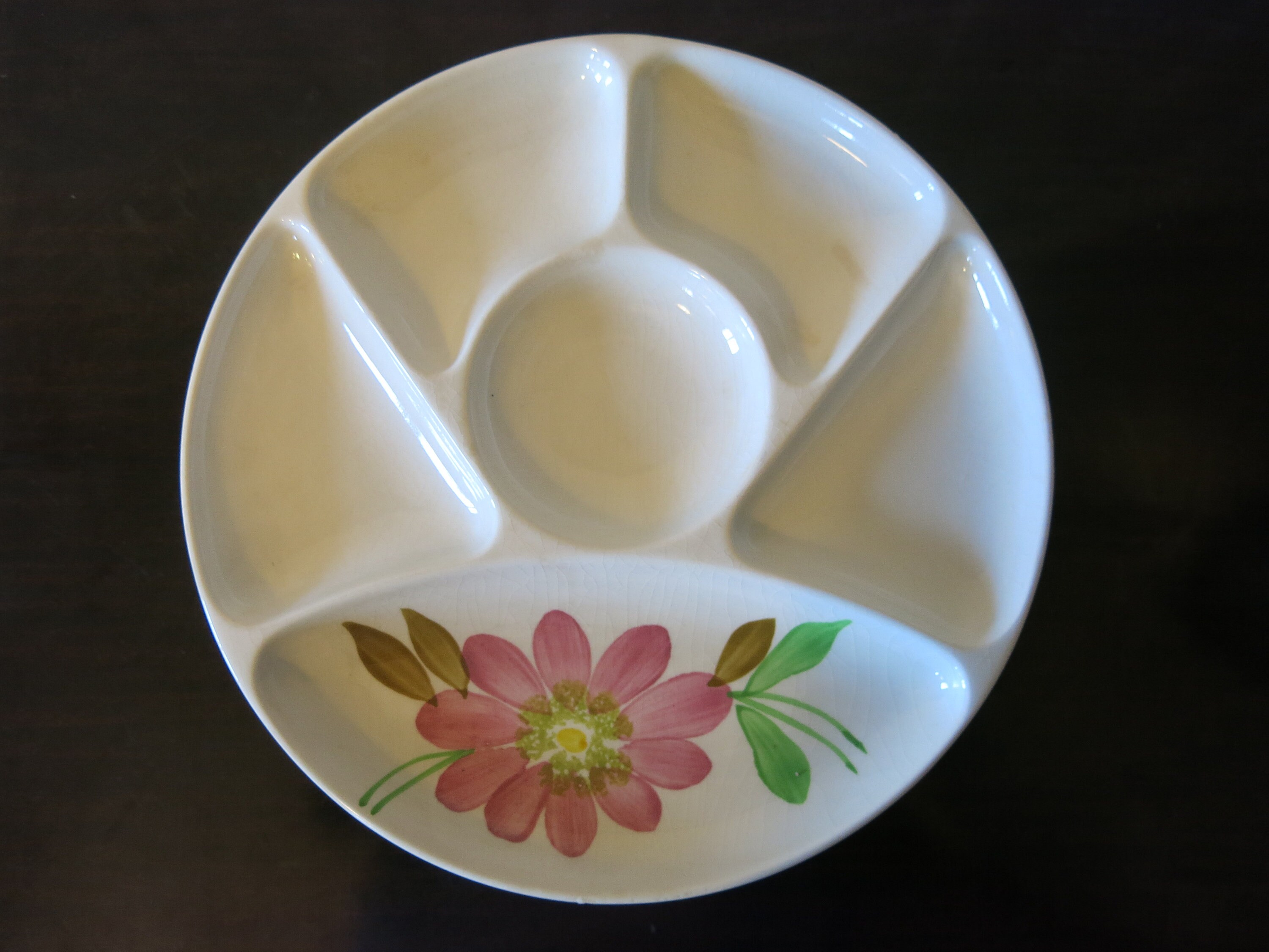 5 Assiettes à Fondue, Hors d'œuvre de Gien, Modèle Barbizon Vintage