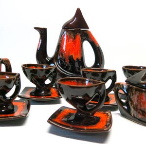 Vallauris coffee service from the 70s in very good condition