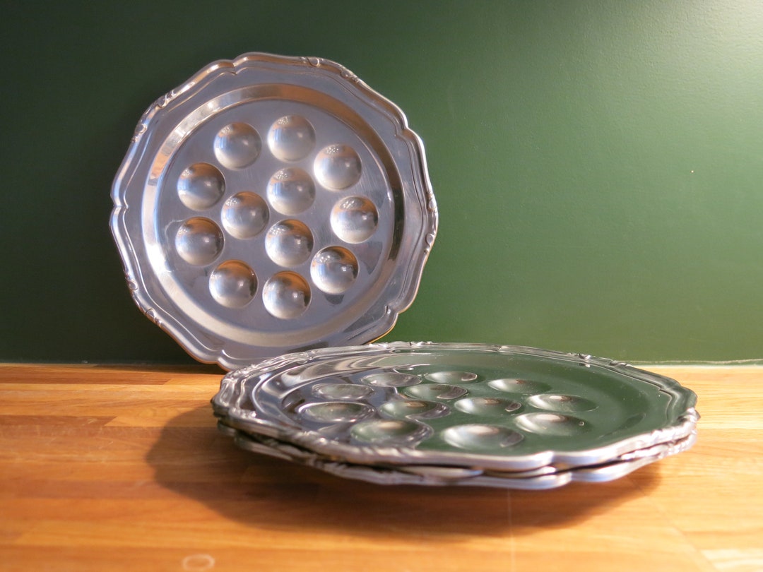 Snail Gd 6 Stainless Steel Snail Dishes From GD Made in France in Very Good ...