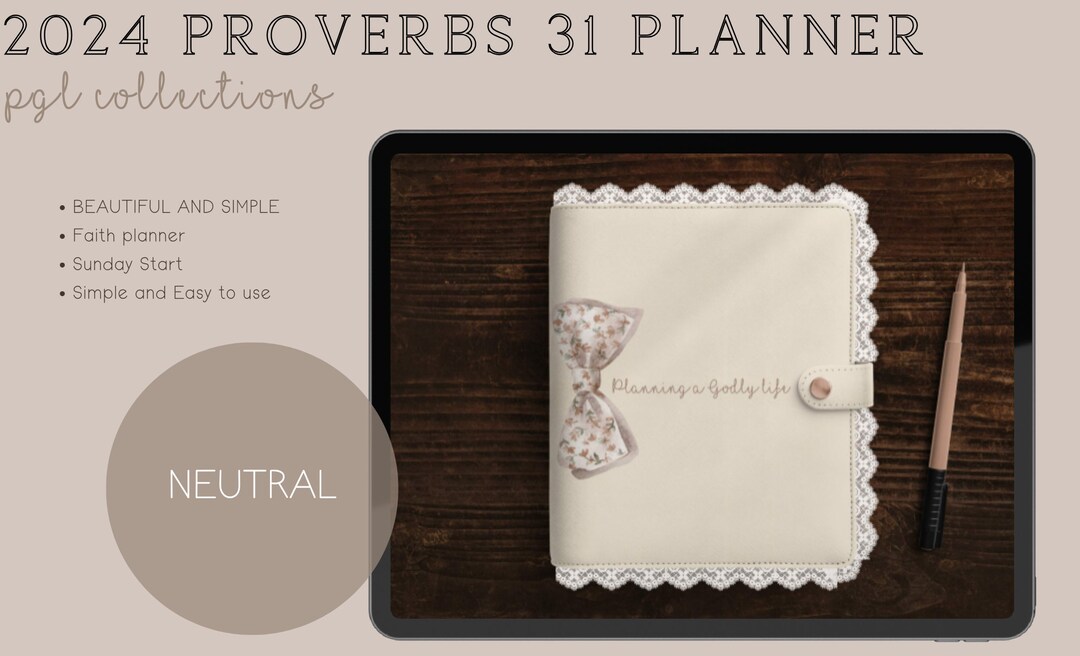 2024 Faith Planner Digital Planner Goodnotes Planner Samsung Notes