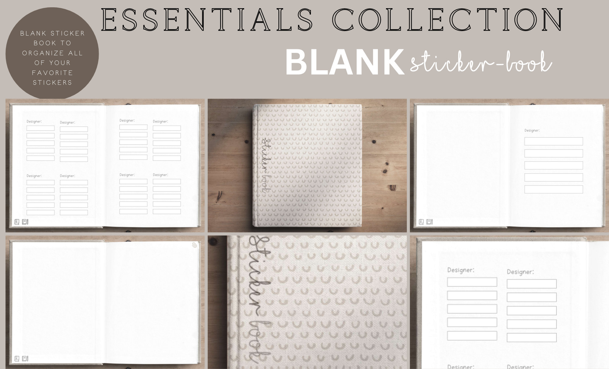 NEW BLANK STICKER BOOK + Tutorial (How to organize stickers