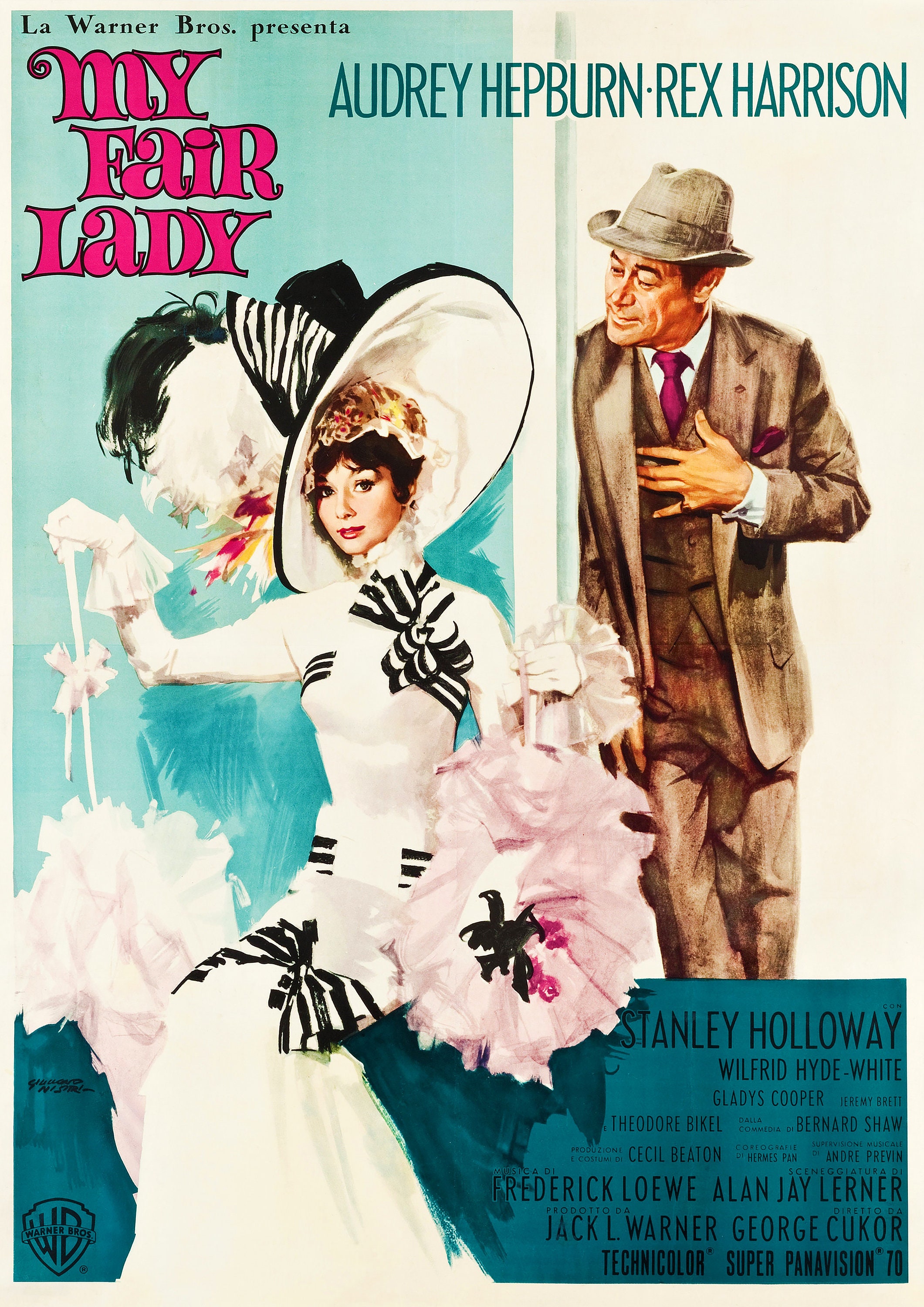 My Fair Lady Movie Poster Audrey Hepburn – Poster Merchant