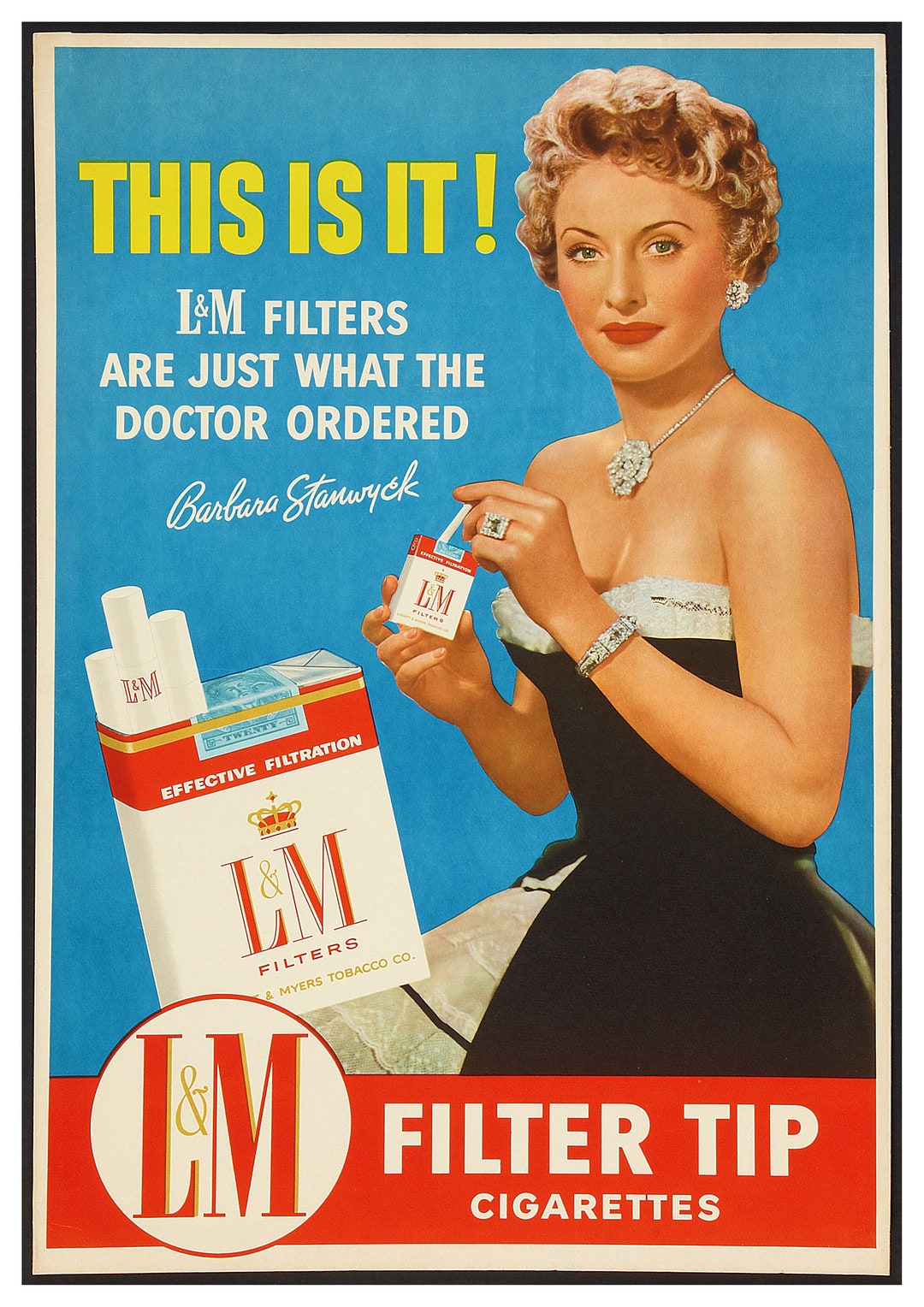 Reproduction Vintage l&m Filter Tip Cigarette Etsy