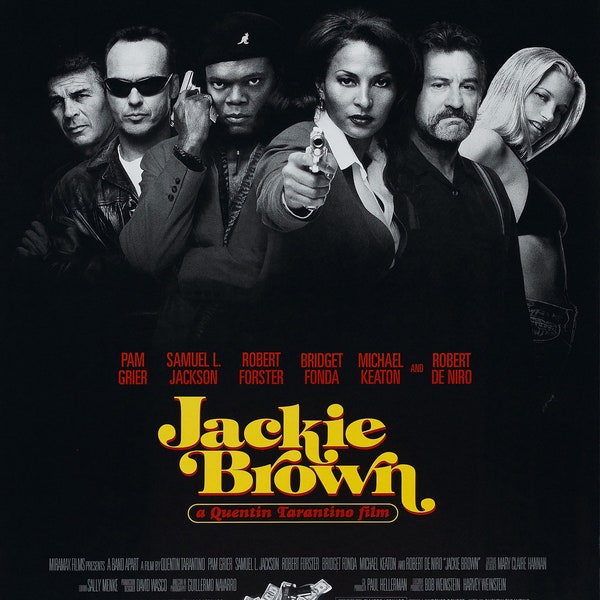 Reproduction Vintage Classic Movie Poster "Jackie Brown" Home Wall Art, Various Sizes Available