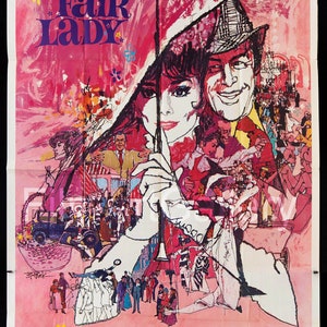 Reproduction Vintage Musicals "My Fair Lady", Poster, Home Wall Art, Size: 12" x 24"