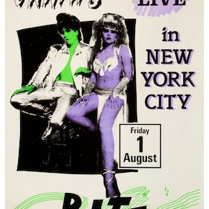 Reproduction Vintage "The Cramps - New York 1986" Music Poster, Home Wall Art, Various Sizes Available