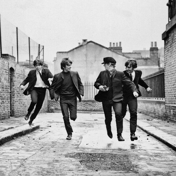 Reproduction Vintage The Beatles "Running", Poster, Home Wall Art, Various Sizes Available