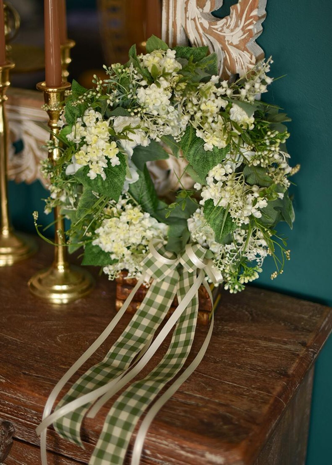 Lilies of the Valley Wreath. A Wreath of Artificial Flowers on the ...