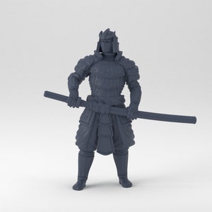 Samurai Guardian | Samurai | Warrior | Humanoid | Medium | D&D | Pathfinder | TTRPG | 32mm | Miniature | YourNeighborKnight