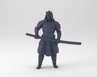 Samurai Guardian | Samurai | Warrior | Humanoid | Medium | D&D | Pathfinder | TTRPG | 32mm | Miniature | YourNeighborKnight