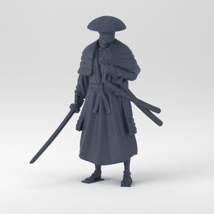 Samurai | Warrior | Humanoid | Medium | D&D | Pathfinder | TTRPG | 32mm | Miniature | YourNeighborKnight