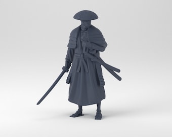 Samurai | Warrior | Humanoid | Medium | D&D | Pathfinder | TTRPG | 32mm | Miniature | YourNeighborKnight