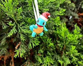 Squir | Christmas Monster | Pocket Monster | Ornament | Christmas | Hand painted
