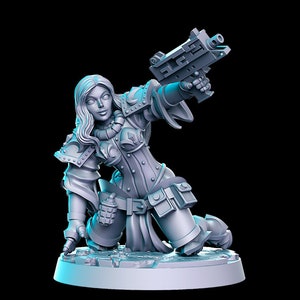 Nun Squad | Set 3 | Humanoid | Medium | D&D | Pathfinder | TTRPG | 28mm | 32mm | Miniature | Rn Estudio