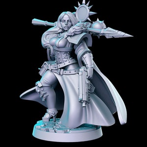 Nun Squad | Set 1 | Humanoid | Medium | D&D | Pathfinder | TTRPG | 28mm | 32mm | Miniature | Rn Estudio