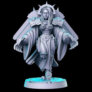Nun Squad | Set 2 | Humanoid | Medium | D&D | Pathfinder | TTRPG | 28mm | 32mm | Miniature | Rn Estudio