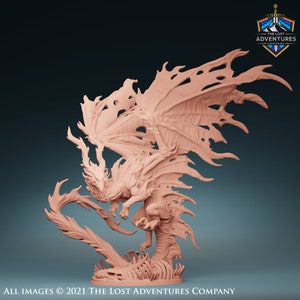 Ghost Dragon | Wyrmling - Ancient | Dragon | Medium - Gargantuan | D&D | Pathfinder | TTRPG | 28mm | 32mm | The Lost Adventures Company