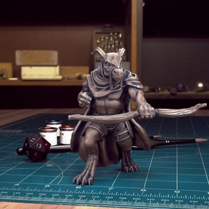 Dragonborn Ranger | Dragonkin | Half-Dragon | Male/Female | Humanoid | Medium | D&D | Pathfinder |  28mm | 32mm | TytanTrollMiniatures