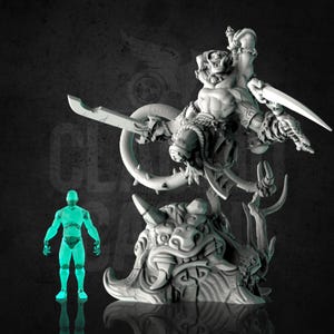Lord of the Oni | Oni | Giant | Large | D&D | Pathfinder | TTRPG | 28mm | 32mm | Miniature | Claudio Casini Art