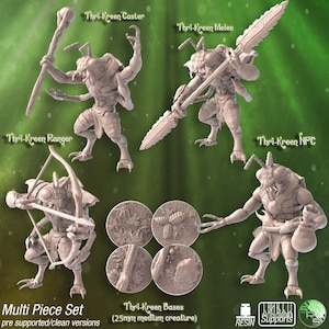 Thri-Kreen | Humanoid | Medium | D&D | Pathfinder | TTRPG | 28mm | 32mm | Miniature | Sync Ratio Systems