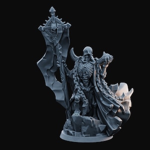 Skeleton Seer | Undead | Medium | D&D | Pathfinder | TTRPG | 28mm | 32mm | Miniature | Arbiter Miniatures