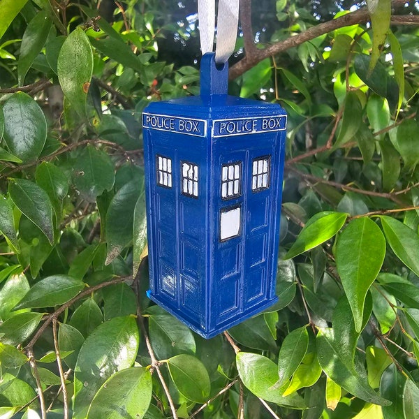 TARDIS | Ornament | Christmas | Hand painted