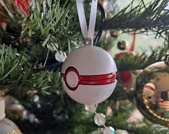 Premier bal | Monsterbal met zak | Zak | Monster | Ornament | Kerstmis | Met de hand beschilderd