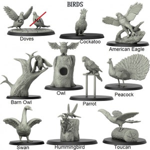Oiseaux | Oiseaux | Bête | Moyenne | Grande | Énorme | D&D | Éclaireur |  28 mm | 32 mm | 3ÉTUDIANTS