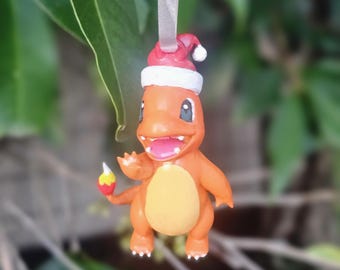 Char | Christmas Pocket Monster | Pocket Monster | Ornament | Christmas | Hand painted