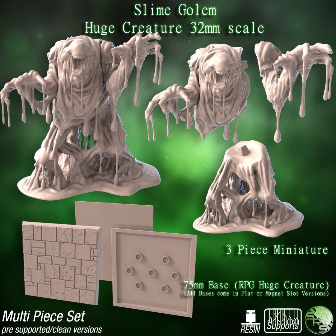 Slime Golem Ooze Huge D&D Pathfinder TTRPG 28mm - Etsy Norway