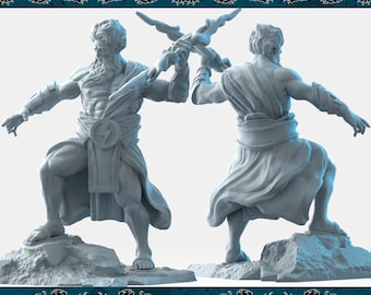 Storm Giant | Zeus | Giant | Huge | D&D | Pathfinder | TTRPG | 32mm | 28mm | Brayan Nafarrate