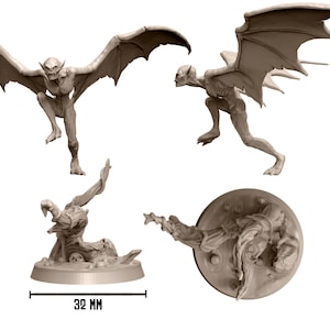 Ghoul | Vampire | Spawn | Undead | Medium | D&D | Pathfinder | TTRPG | 28mm | 32mm | Miniatures | Crab Miniatures