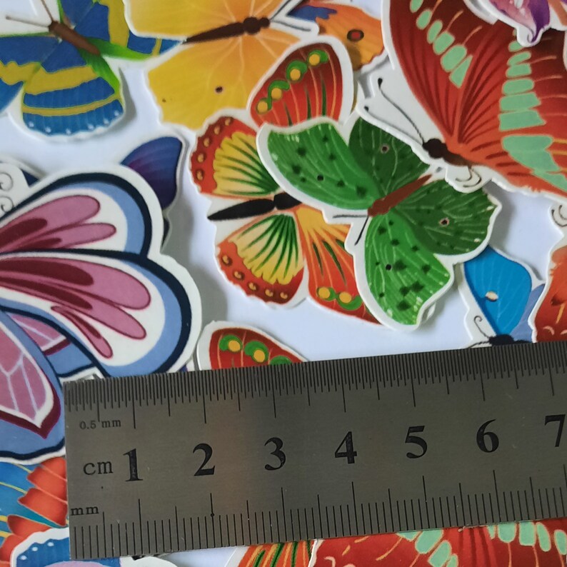 Small Butterfly Stickers Cute Colorful Assorted Colors Etsy