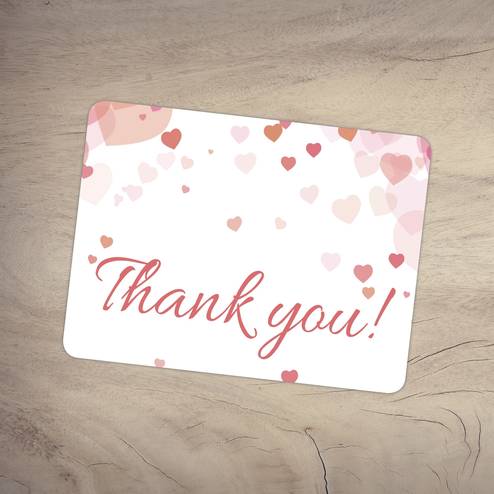 Hearts Thank You Stickers Label Seals Thankyou Sticker for | Etsy