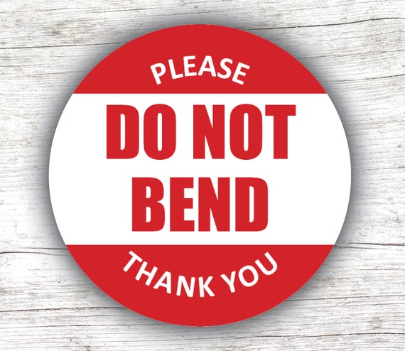 Please Do Not Bend, Package Contains Braille Packaging Stickers / Packaging  Stickers / Do Not Bend Stickers / Thermal Sticker Label