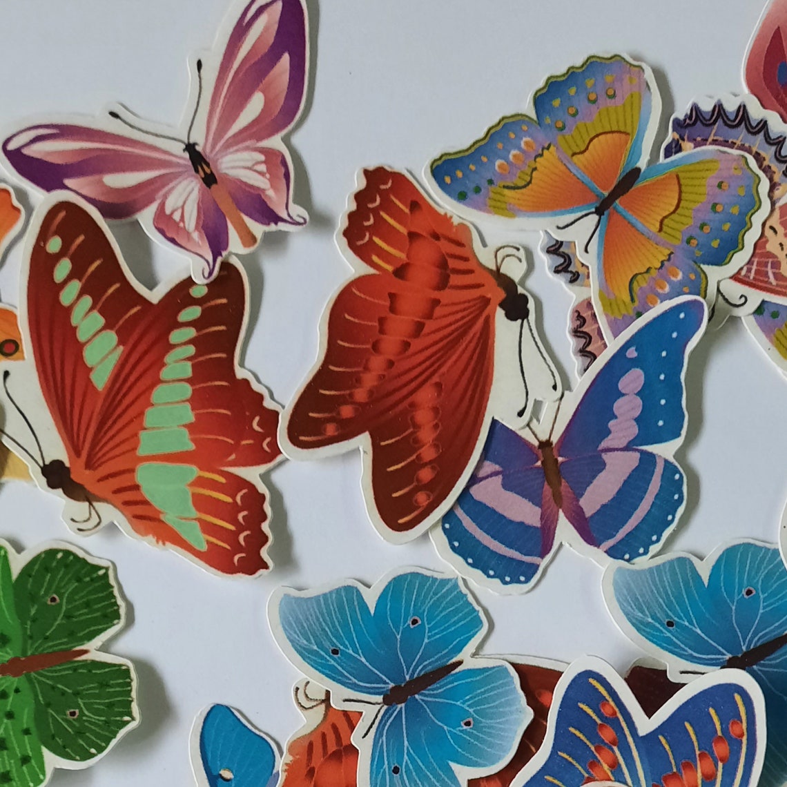 Small Butterfly Stickers Cute Colorful Assorted Colors Etsy