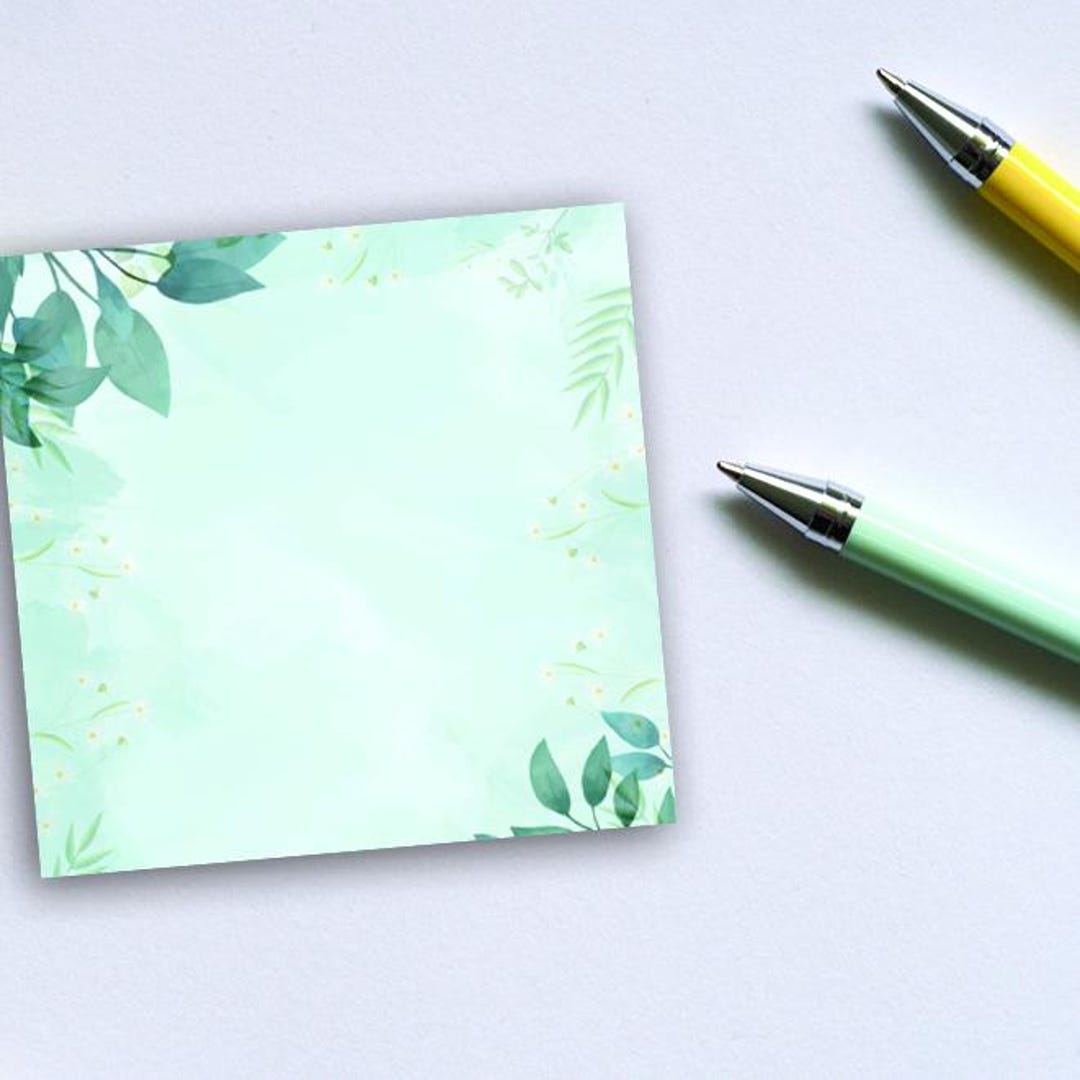 Botanical Bliss Sticky Notes - Floral Notepad - Desk Decor - Planner ...