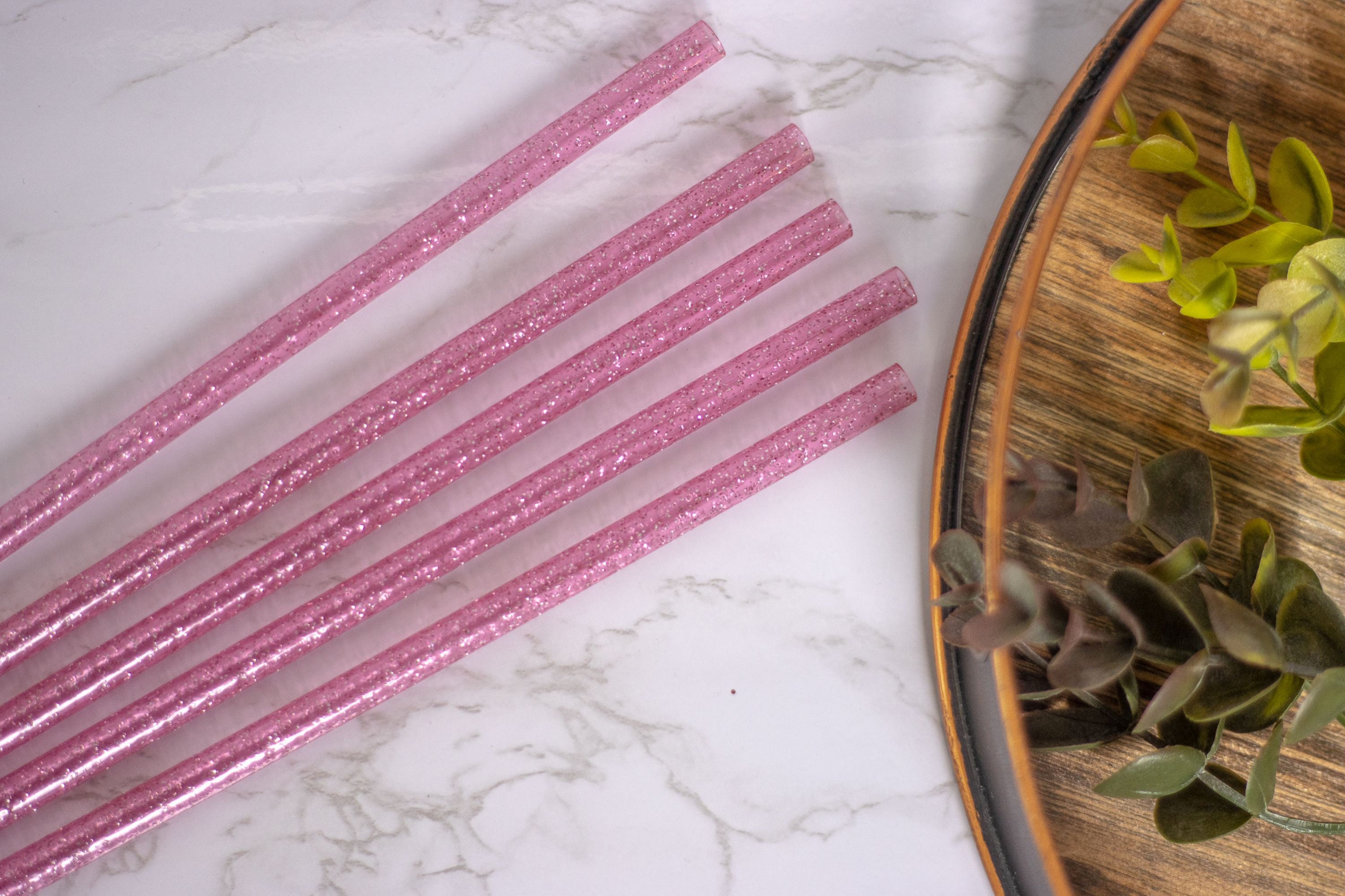 9INCH - Pink Paper Straw - Direct Imports