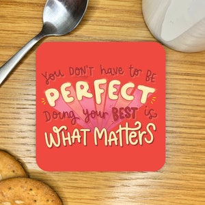 Doing Your Best Things Coaster, Friendship Gift, Thank You, Positivity, Mental Health, Encouragement Present, Cute, Self-Care, Pick Me Up