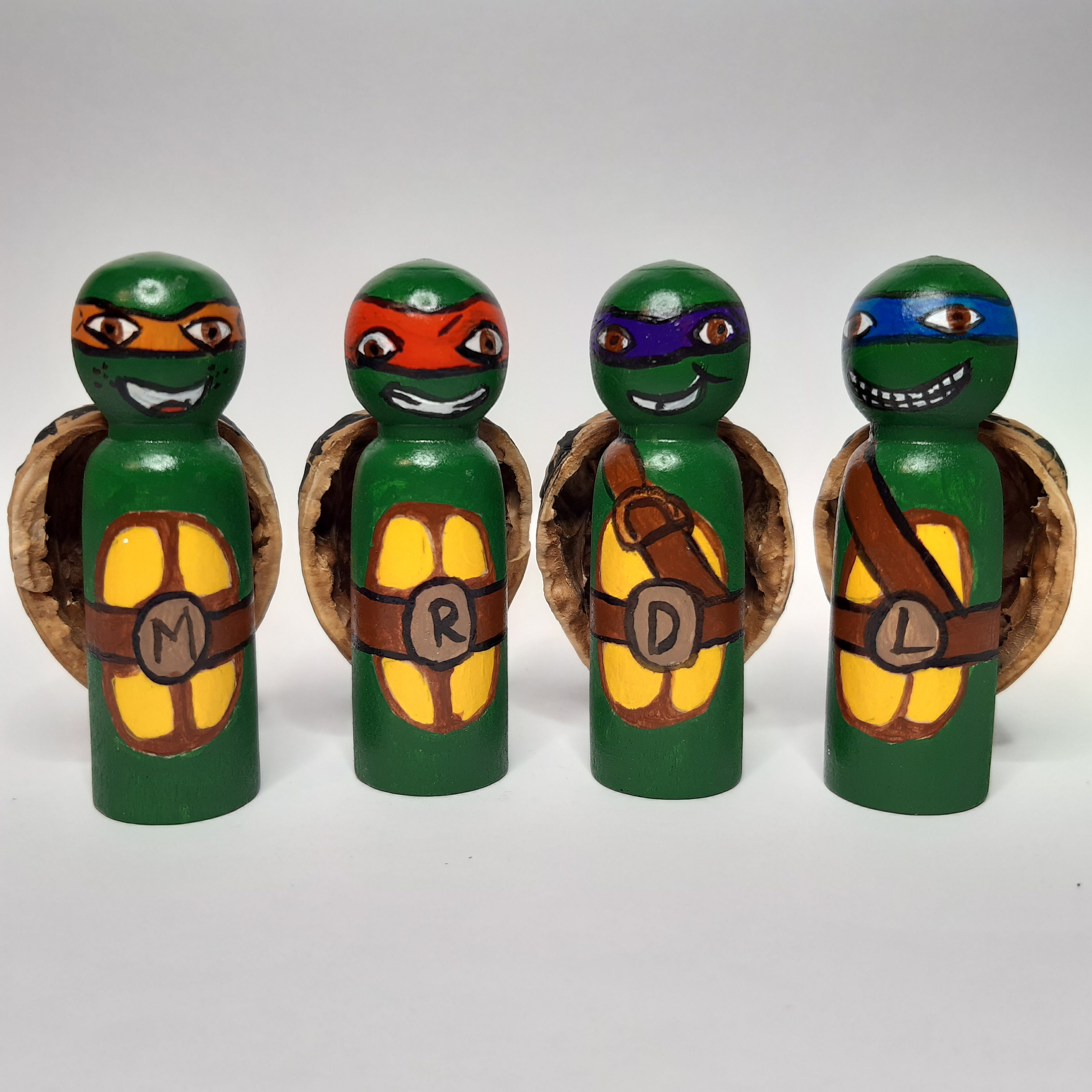 Teenage Mutant Ninja Turtles Peg-dolls 