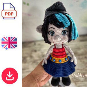 Vexy Doll Pattern, Vexy Doll, Amigurumi Doll Pattern, PDF in English
