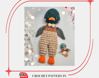 Duck Snuggler Crochet Pattern: Amigurumi Lovey