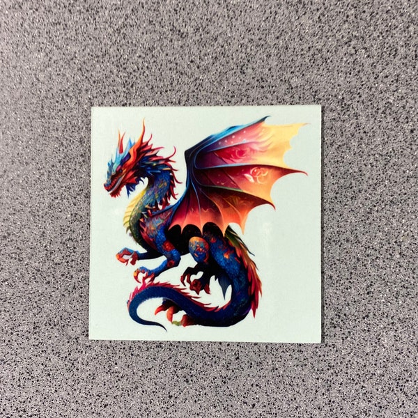 Dragon Magnet, Rainbow Dragon Magnet,  Magnet