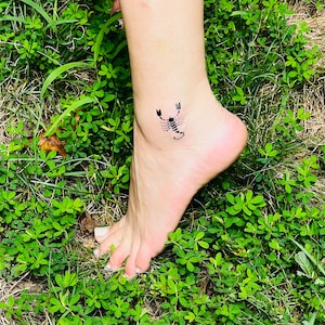 Scorpio Scorpion Zodiac Temporary Tattoo, Scorpio Temporary Tattoo, Scorpion Temporary Tattoo, Scorpio Decal, Scorpio Sticker,