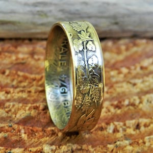 25 franc coin ring from the Central African States