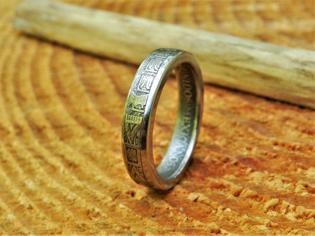 Menico Rings 5 Peso Ring From Mexico - Etsy