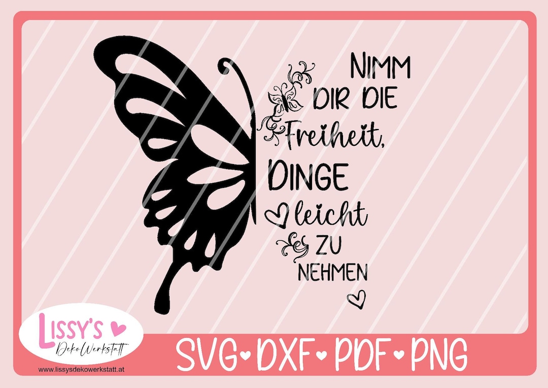 Plotterdatei Spruch Deutsch Plotterdatei Schriftzug Svg Dxf Etsy