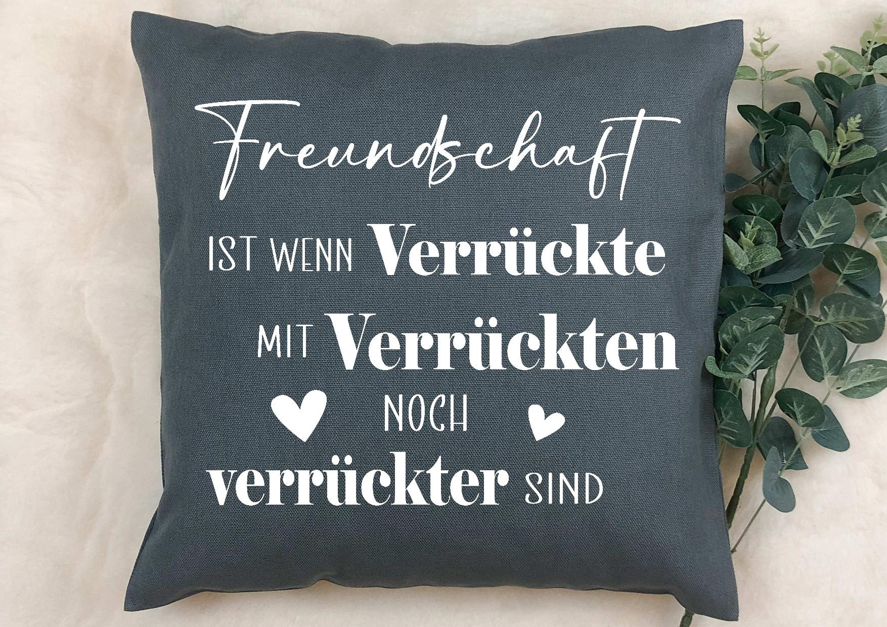 Plotterdatei Freundschaft Verrückte Spruch Deutsch, Plotterdatei