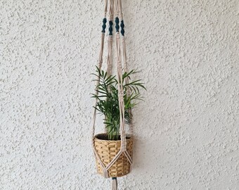 Set of 3 macrame plant hangers Colorful planter Macrame hanging planter Plant holder Air plant holder with tassels 1307